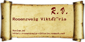 Rosenzveig Viktória névjegykártya